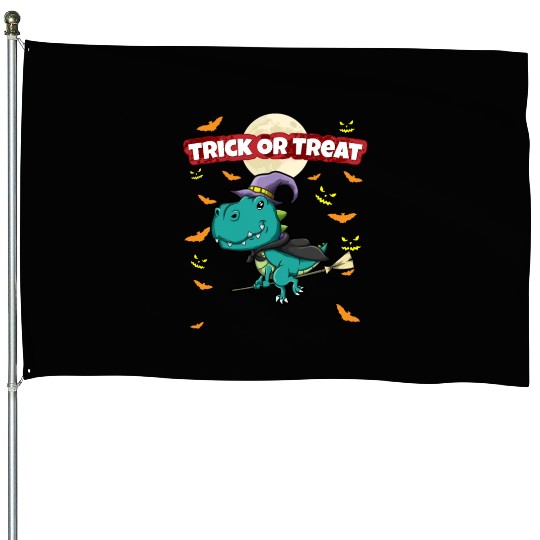 Trick Or Treat Scary Creepy Halloween Monster House Flags