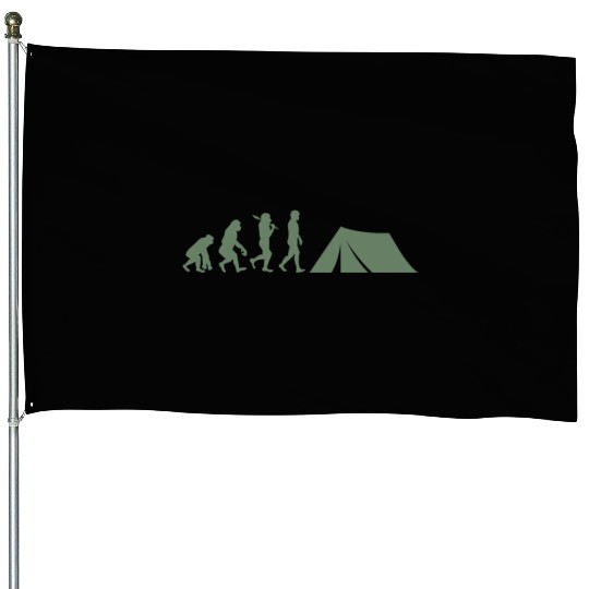 Tents Evolution Camping House Flags