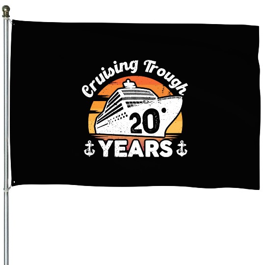 Cruising Trough 20 Years Anniversary House Flags