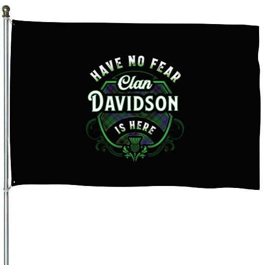 Funny Scottish Clan Davidson Tartan Have No Fear House Flags