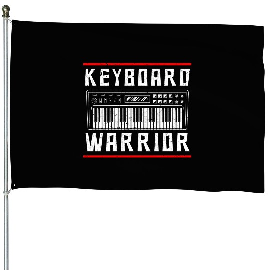 Funny Keyboard Player Music Teacher Humor House Flags