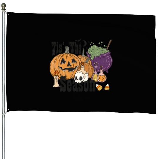 Fun Halloween Designs Tis the Season House Flags