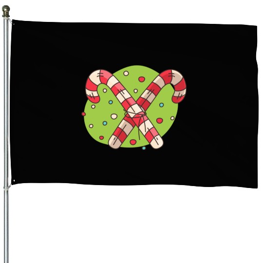 candy canes House Flags