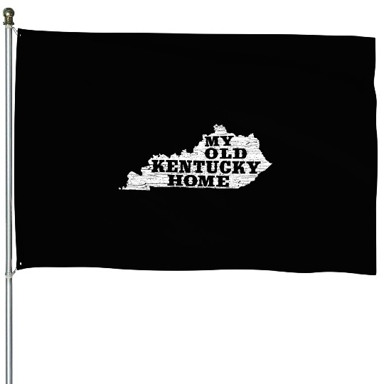 My Old Kentucky Home State Vintage Rustic Chic House Flags