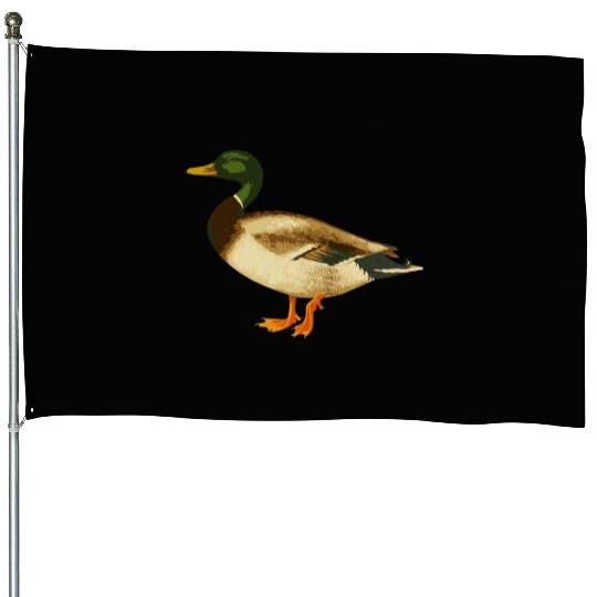 Mallard Duck Cute Duck Wild Duck Lover House Flags