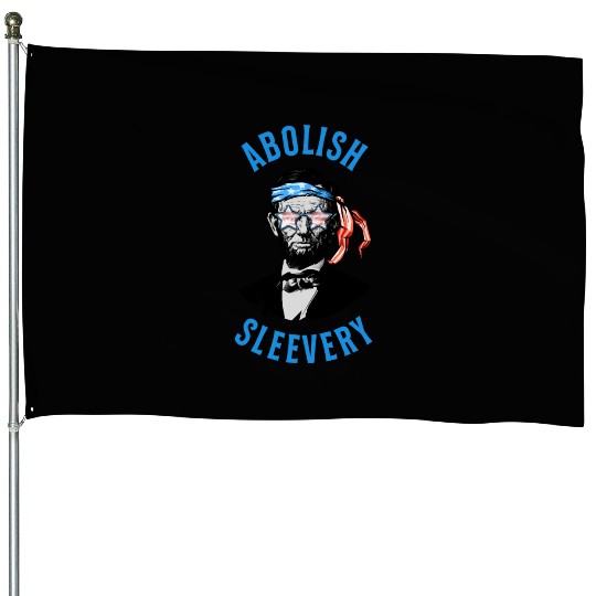 Funny Abraham Lincoln Flag United States Patriotic House Flags