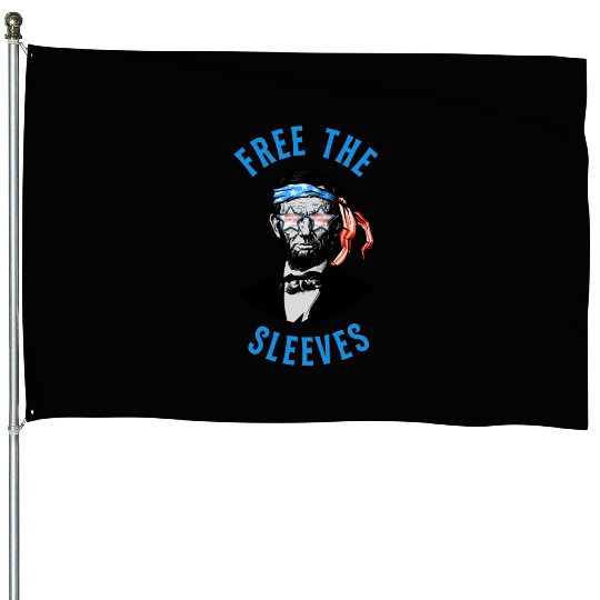 Funny Abraham Lincoln Flag United States Patriotic House Flags