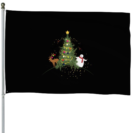 Christmas Holly Jolly House Flags
