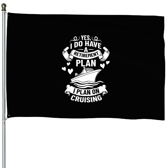 Cruise Ship Vacation Trip Party Sailing Boating House Flags