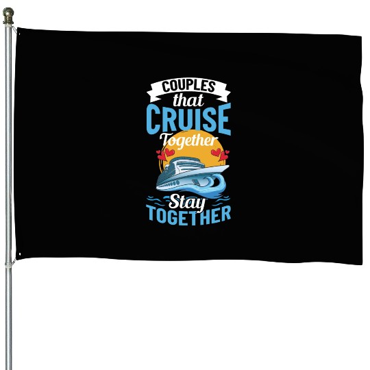 Cruise Ship Vacation Trip Party Sailing Boating House Flags