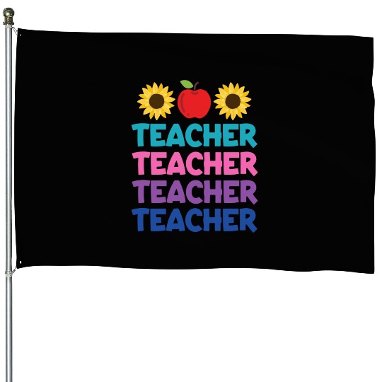 Funny Teacher svg, Teacher Appreciation svg, Kinde House Flags