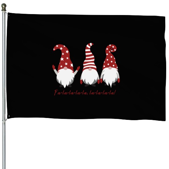 Three Christmas Dwarfs - Fa la la la la la la la House Flags