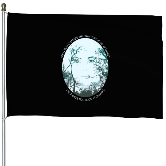 Inspirational Saying Forest Philosophical Quote House Flags