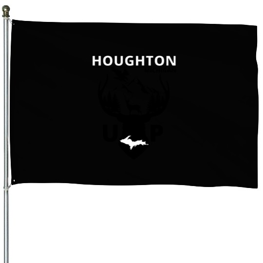 Houghton Michigan Upper Peninsula House Flags