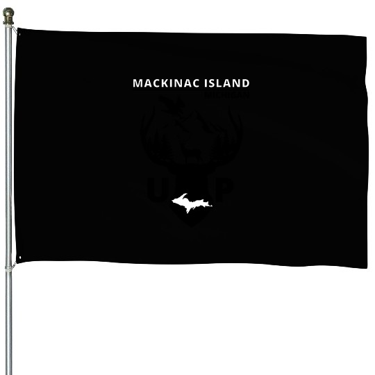 Mackinac Island Michigan Upper Peninsula House Flags