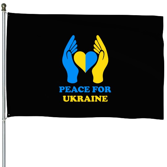 Peace for Ukraine House Flags