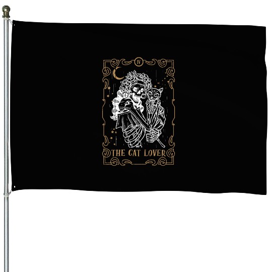 Cat Lover Tarot Card Occult Club Gothic Animal House Flags