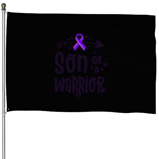 Son Of A Warrior Hodgkins Lymphoma Cancer House Flags