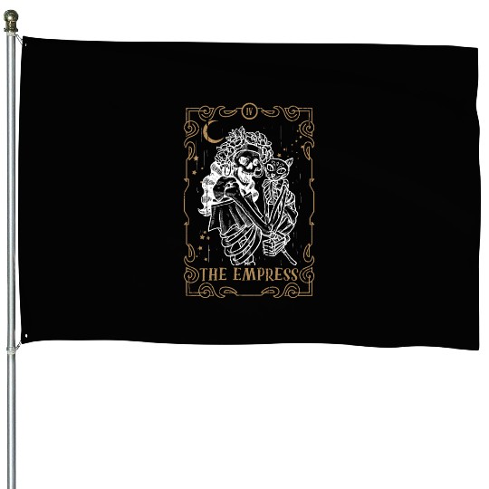 Cat Empress Tarot Card Occult Club Gothic Animal House Flags