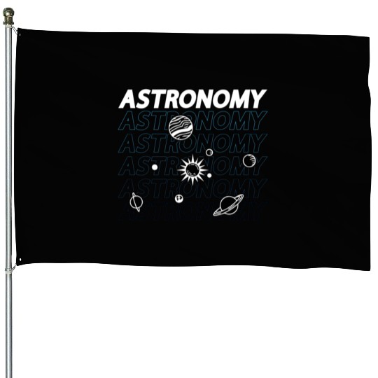 Astronomy Lovers Space Stars Universe Science House Flags
