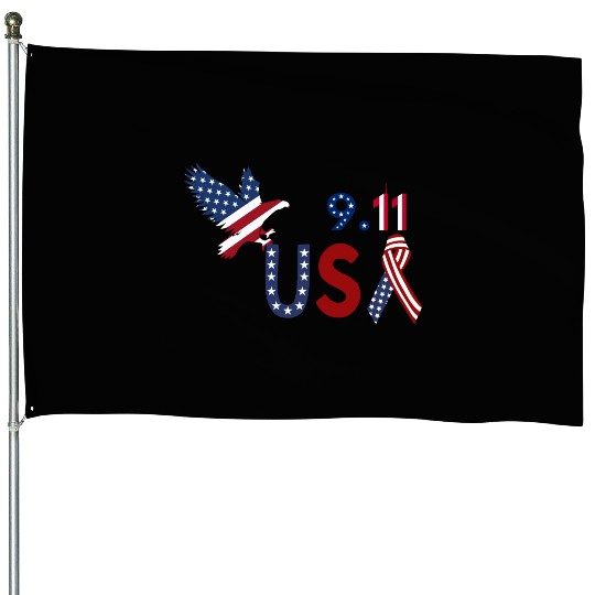 Patriot Day 9.11 House Flags