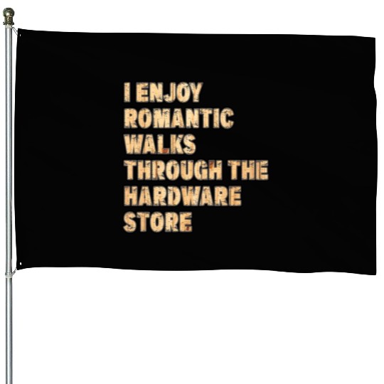 Funny Dad Handyman Hardware Store Tools Novelty House Flags