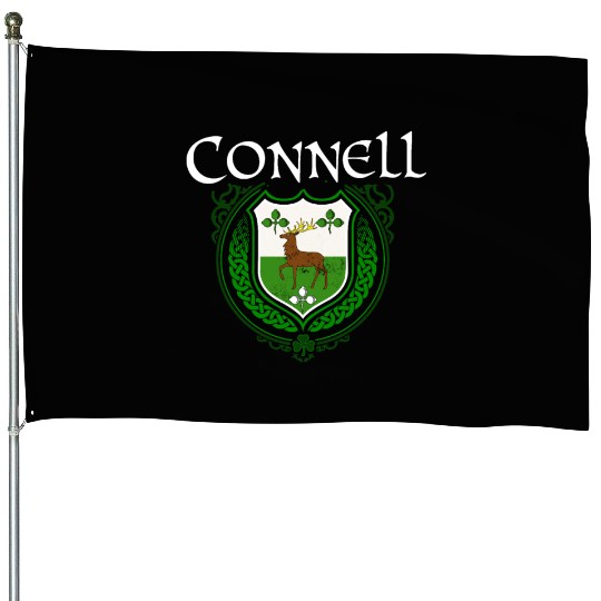 Connell Family Irish Coat of Arms Clan Crest House Flags