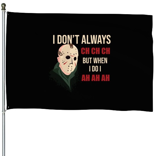 Funny Halloween party Jason hokey mask Friday 13th House Flags