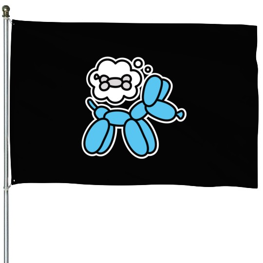 Balloon animal balloon dog balloon artist bone House Flags