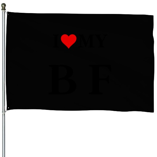 I Love My Boyfriend Classic House Flags I
