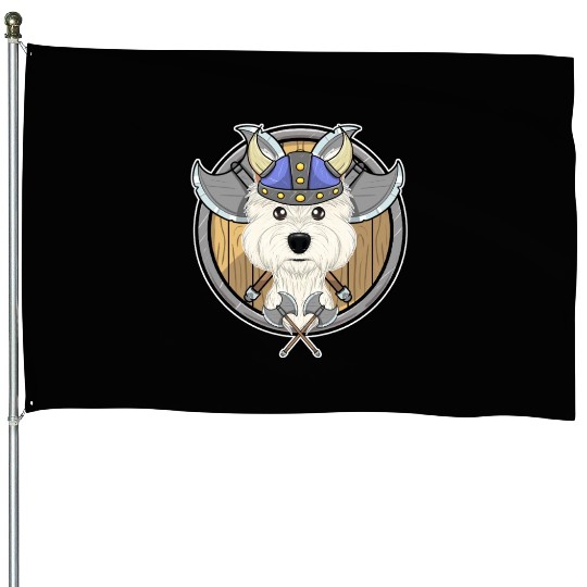 West Highland Terrier I Valhalla I Viking House Flags