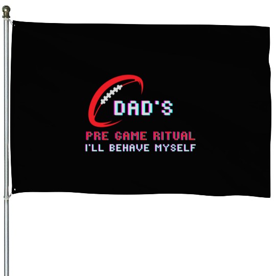 Rugby Dad House Flags