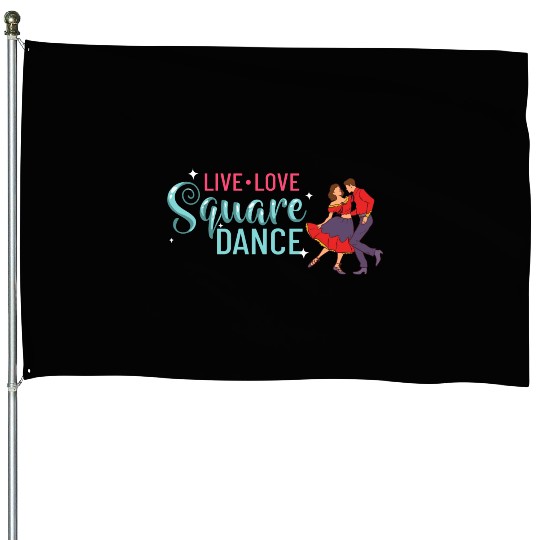 Square Dance Music Caller Lessons Dancer House Flags