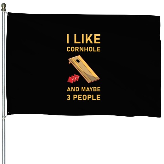 I like cornhole and maybe 3 people - Bean Bag Toss House Flags