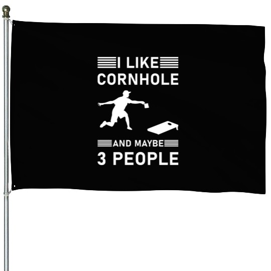 I like cornhole and maybe 3 people - Bean Bag Toss House Flags
