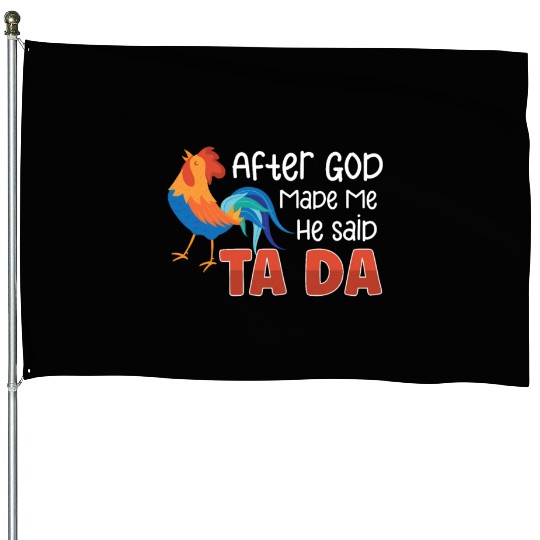Chicken Farmer Gift Funny Chickens Country Farm House Flags