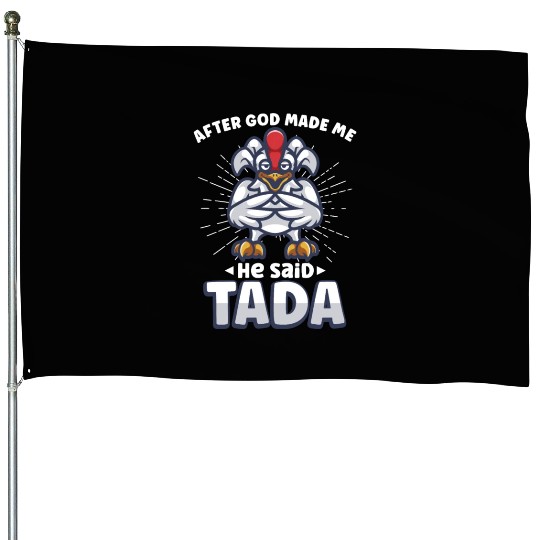 Chicken Farmer Gift Funny Chickens Country Farm House Flags