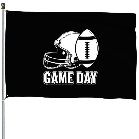 American Football Fan Support Game Day Football House Flags