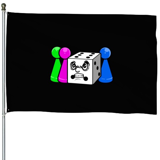 Board Game Angry Dice House Flags