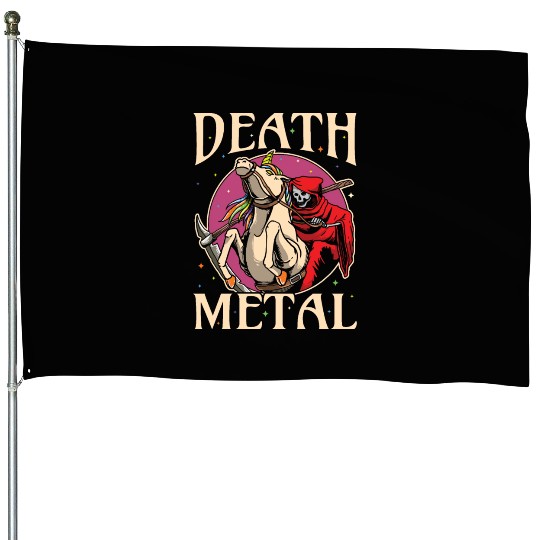Reaper Rock Satan Unicorn Festivals Death Metal House Flags