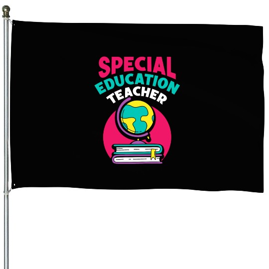 Special Education Teacher Sped Awareness Cute House Flags