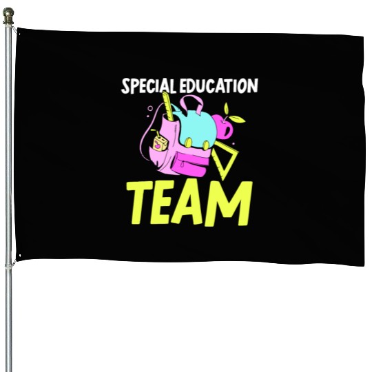 Special Education Team Sped Teacher Awareness House Flags