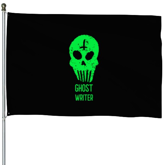 Ghost Writer Halloween Trick or Treat Costume House Flags