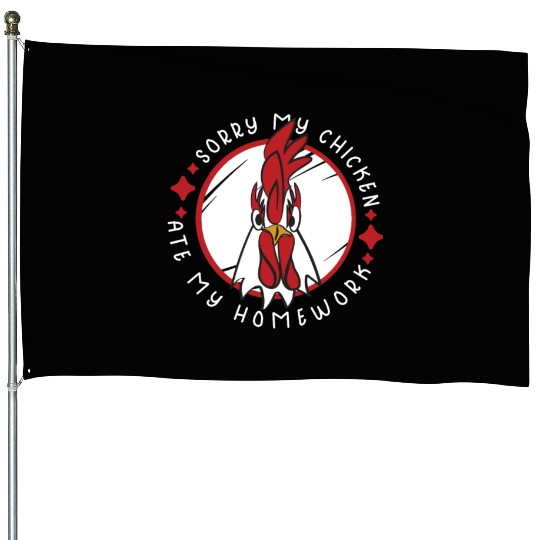 Chicken Farmer Gift Funny Chickens Country Farm House Flags