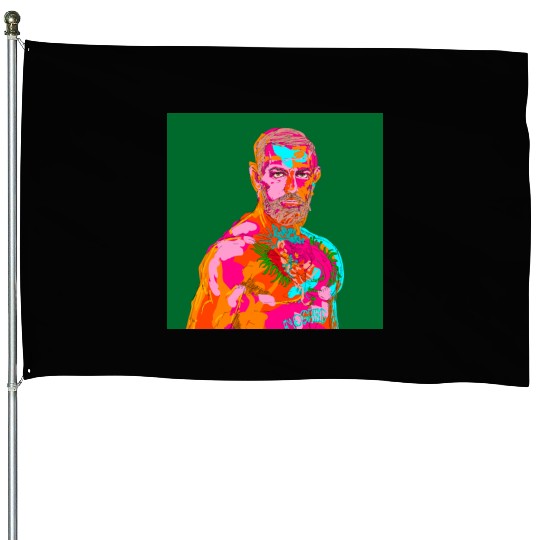 Conor McGregor abstract painting House Flags