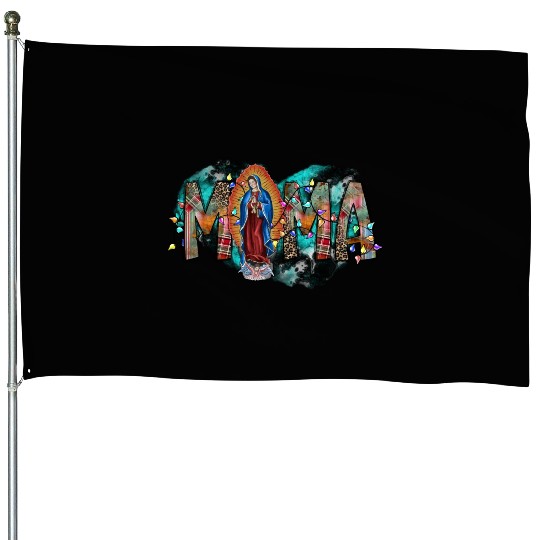 Mama Virgin Mary House Flags
