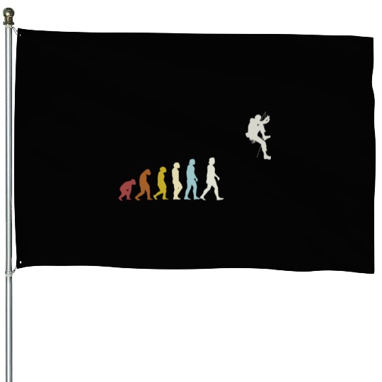 Climbing Evolution Mountaineering Bouldering House Flags