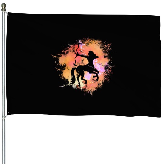 Sagittarius Zodiac House Flags