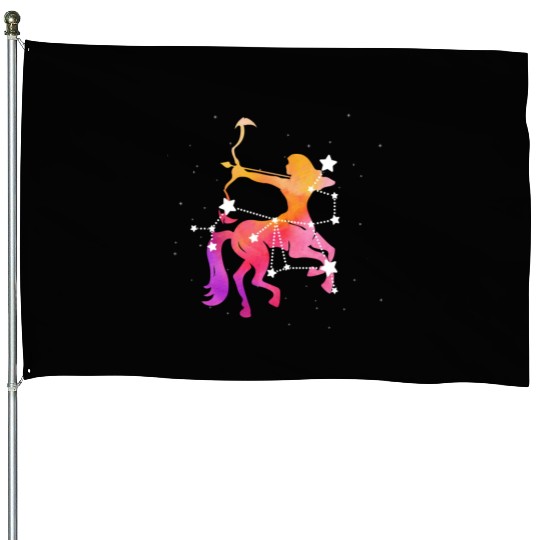 Sagittarius Zodiac House Flags