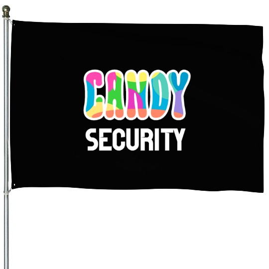Funny Candy Security Halloween Gifts House Flags
